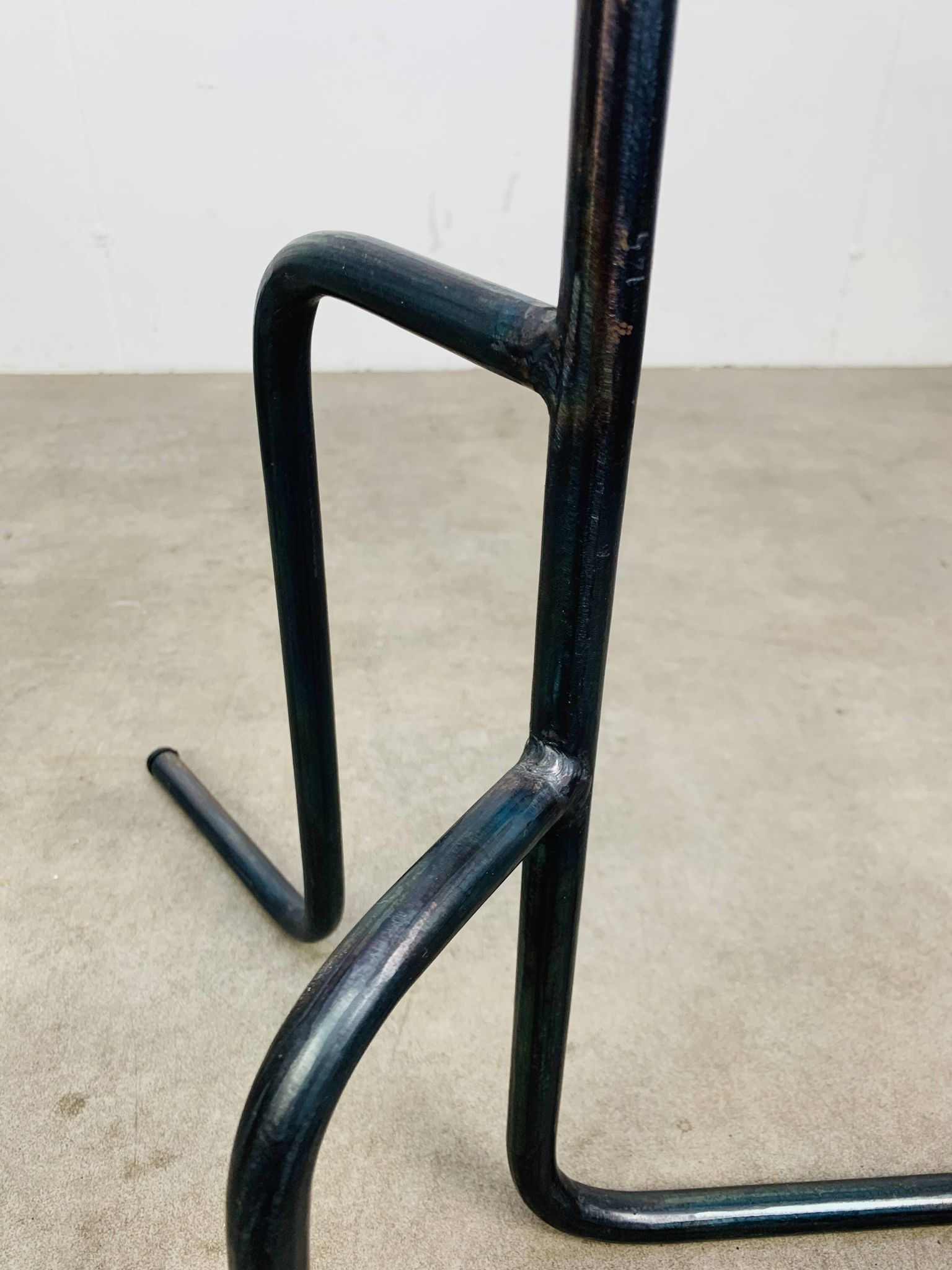 Tripod reading lamp, wrought iron, industrial style, handmade.