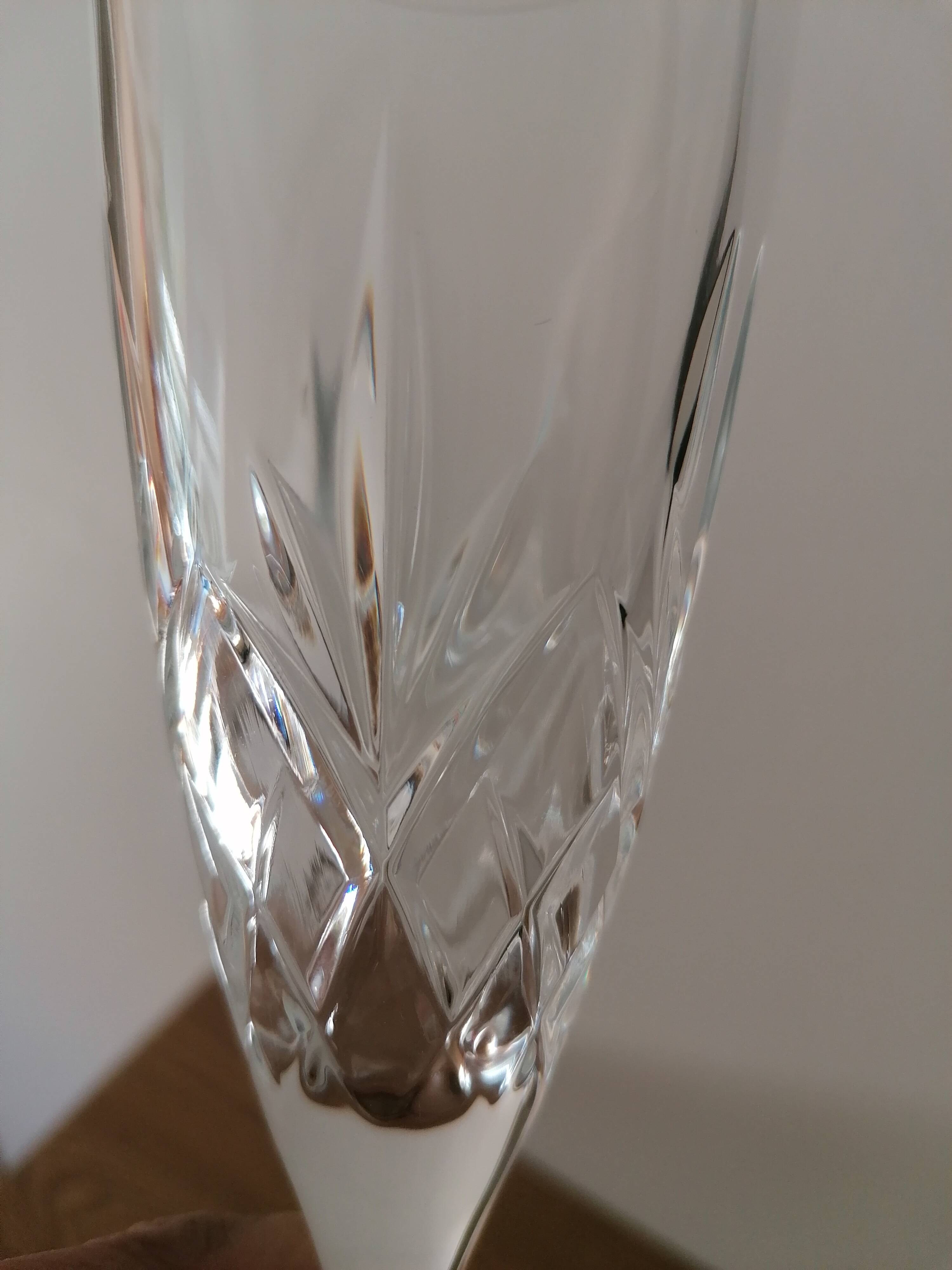 6 flûtes à champagne en cristal