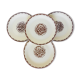 4 assiettes dessert de Sarreguemines modèle Argonne 210706