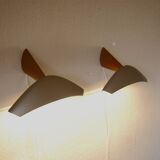 Pair of Italian design wall sconces - design by Josep Lluscà for Arteluce / Flos - 1990s.