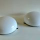 Plafonniers ou appliques globe opaline XL - mid.XXeme