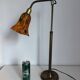 Vintage 1900 Clichy glass paste lamp, brass workshop desk - 60 cm