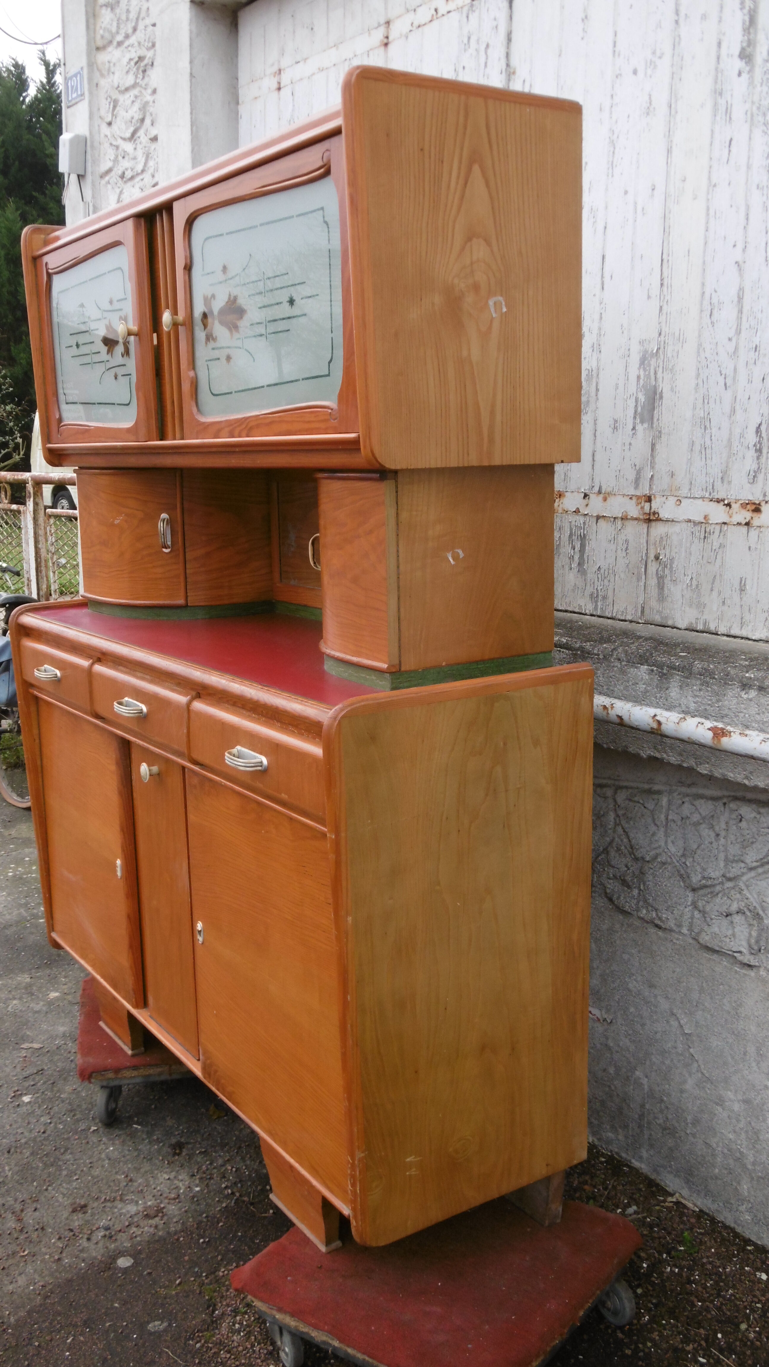 The 1950s wooden buffet