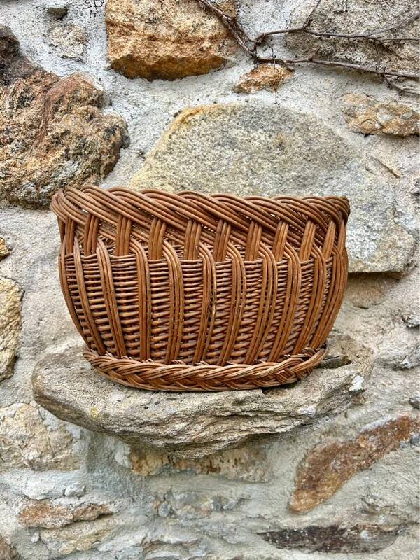 Panier en osier ovale