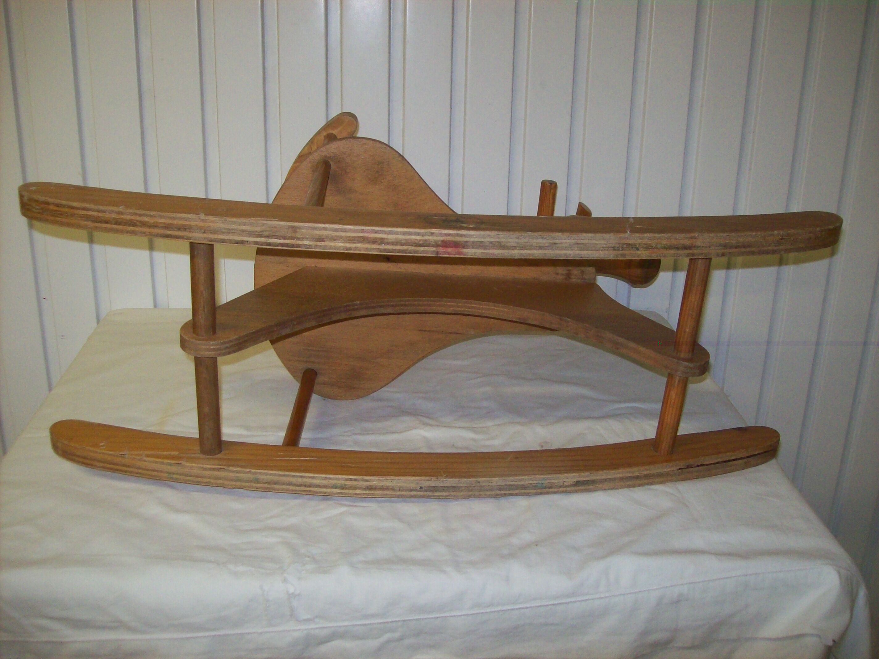Wooden rocking horse