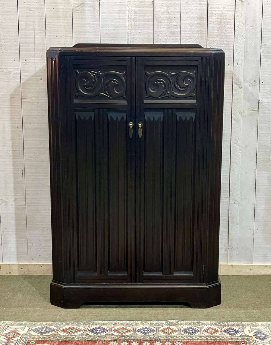 1930s English oak student wardrobe