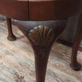 Tabouret de piano Anglais de style Louis XV en acajou de forme haricot