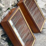Pair of hanging display cases