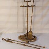 Gilded brass fireplace servant 2 elements