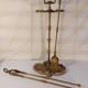 Gilded brass fireplace servant 2 elements