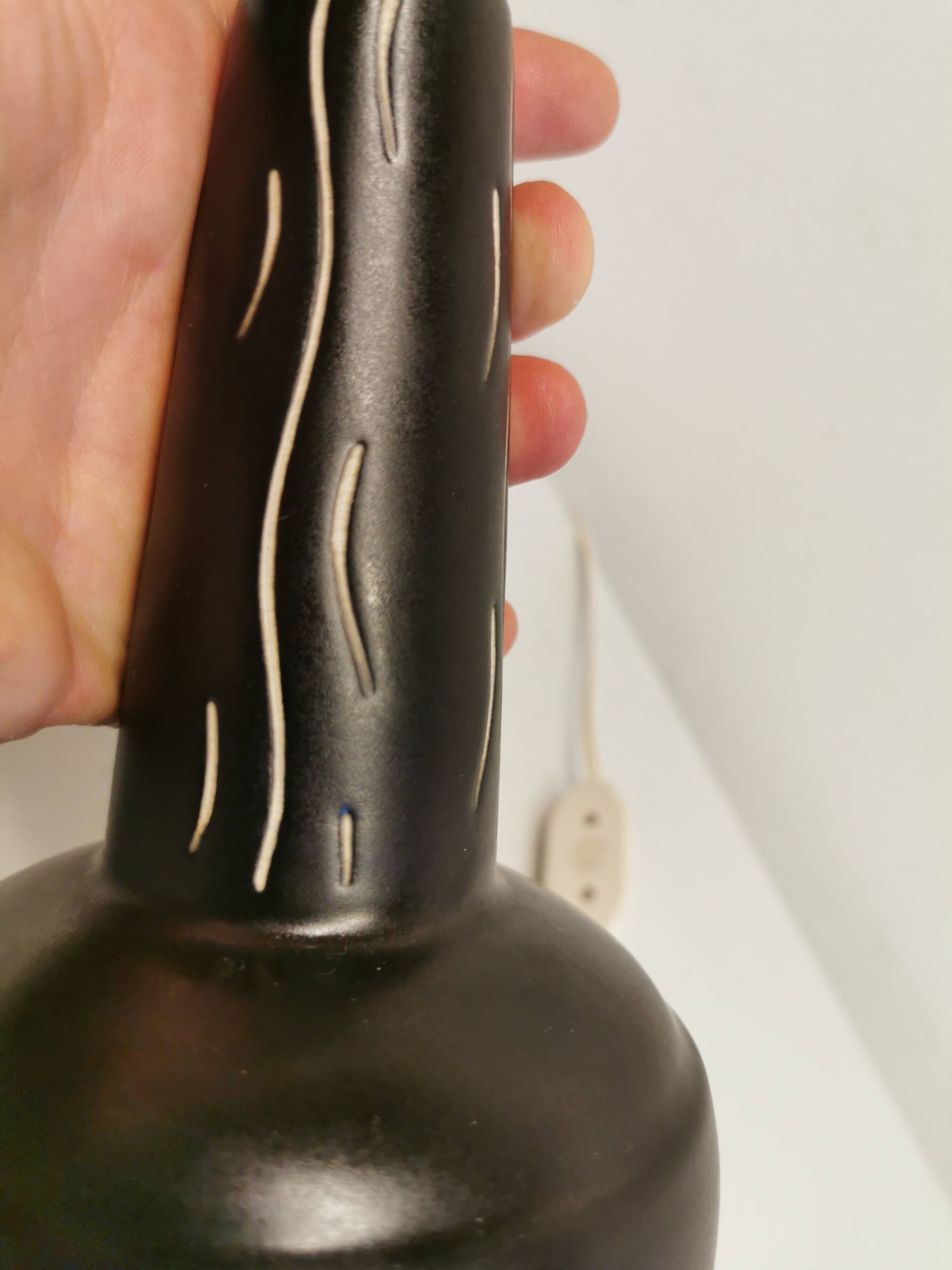 Ceramic table lamp from Danish ES Horn