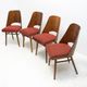 4 mid century dining chairs by Radomír Hofman, 1960´s, set of 4