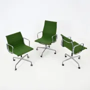 Set of 3 Office Chairs by Charles & Ray Eames for Herman Miller, 1970s