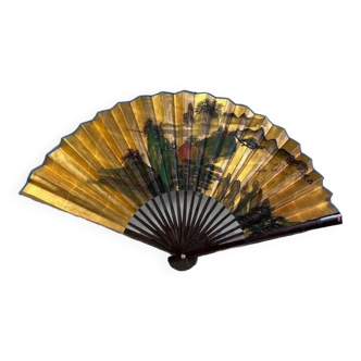 Vintage oriental wall decor/fan