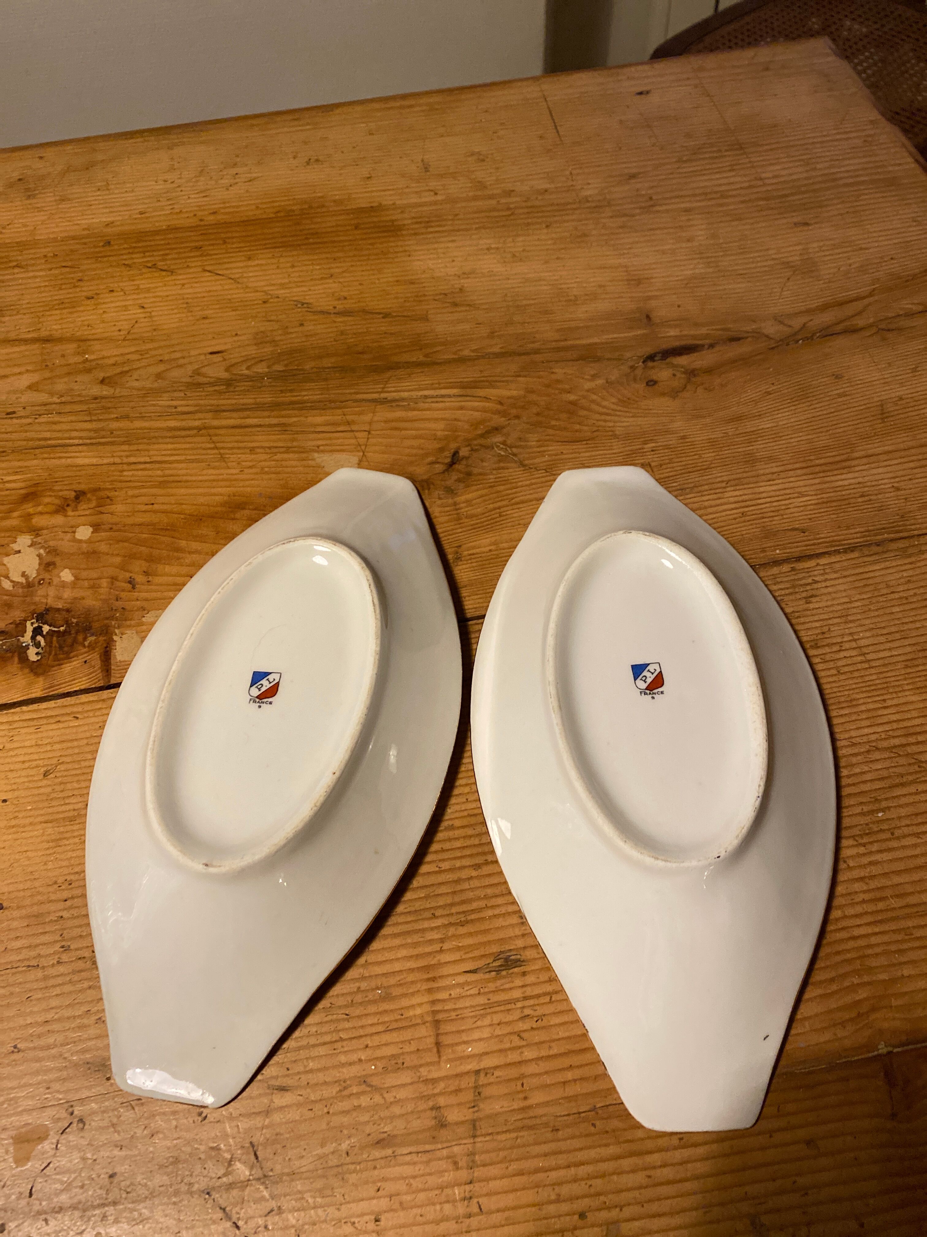 Set of two old ramekins