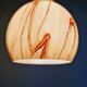 Duo de suspensions Art Déco en opaline marbrée, années 1920-30