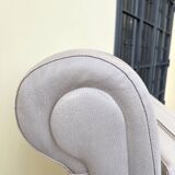 Fauteuil lounge à dossier roulé, années 2000