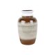 Vintage West Germany Vase Glazed Ceramic Brown Cream 33cm