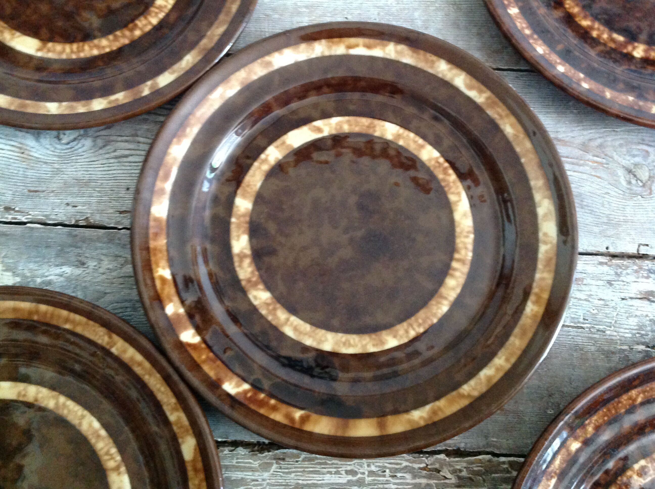 Series of 5 dessert plates