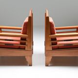 Pair of club chairs art deco Europe 1960