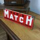 Enamelled plate "Paris Match"