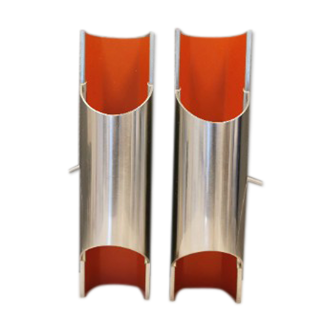 Set of Pandean wall lights by Bent Karlby for LYFA, Denmark 1970