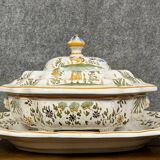 large earthenware soup tureen and tray