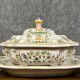 large earthenware soup tureen and tray