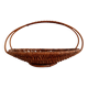 Panier plat en osier tressé