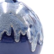 Lampe de potier en céramique fat lava bleu, années 70