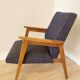 Vintage Royal Blue Armchair: Mid-Century Modern Lounge Chair