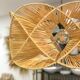 Natural rattan pendant light