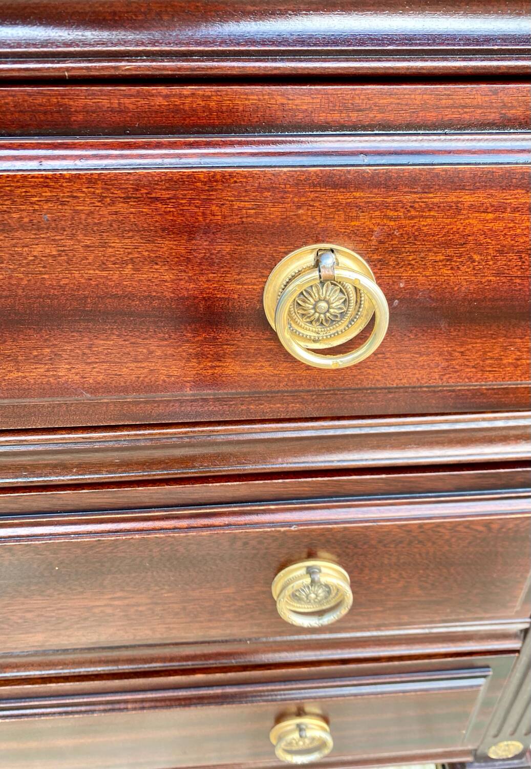 Louis XVI Directoire style mahogany chest of drawers