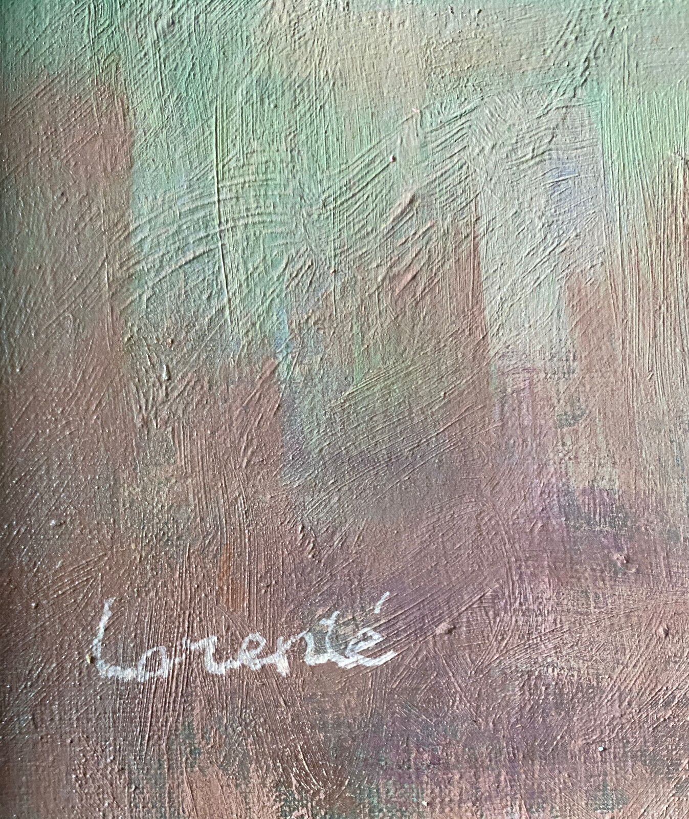 Table HST "Bouquet of flowers" ec. impressionist signed Lorenté + frame