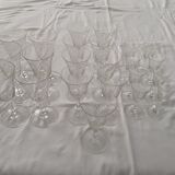 Finely carved antique crystal glasses