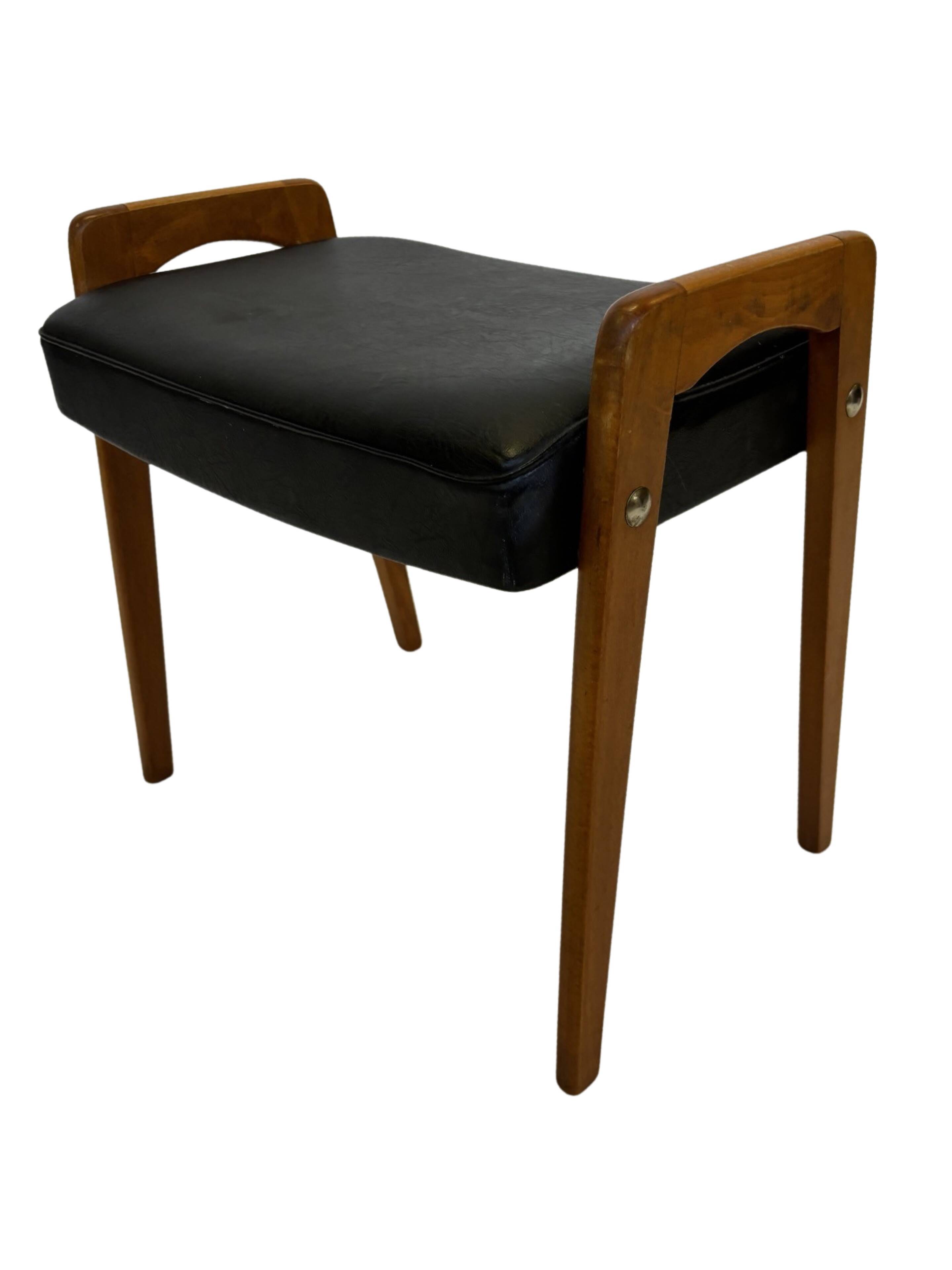 Vintage Footstool Ottoman Danish Design 1960s