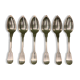 Charles Christofle 6 soup spoons model Chinon