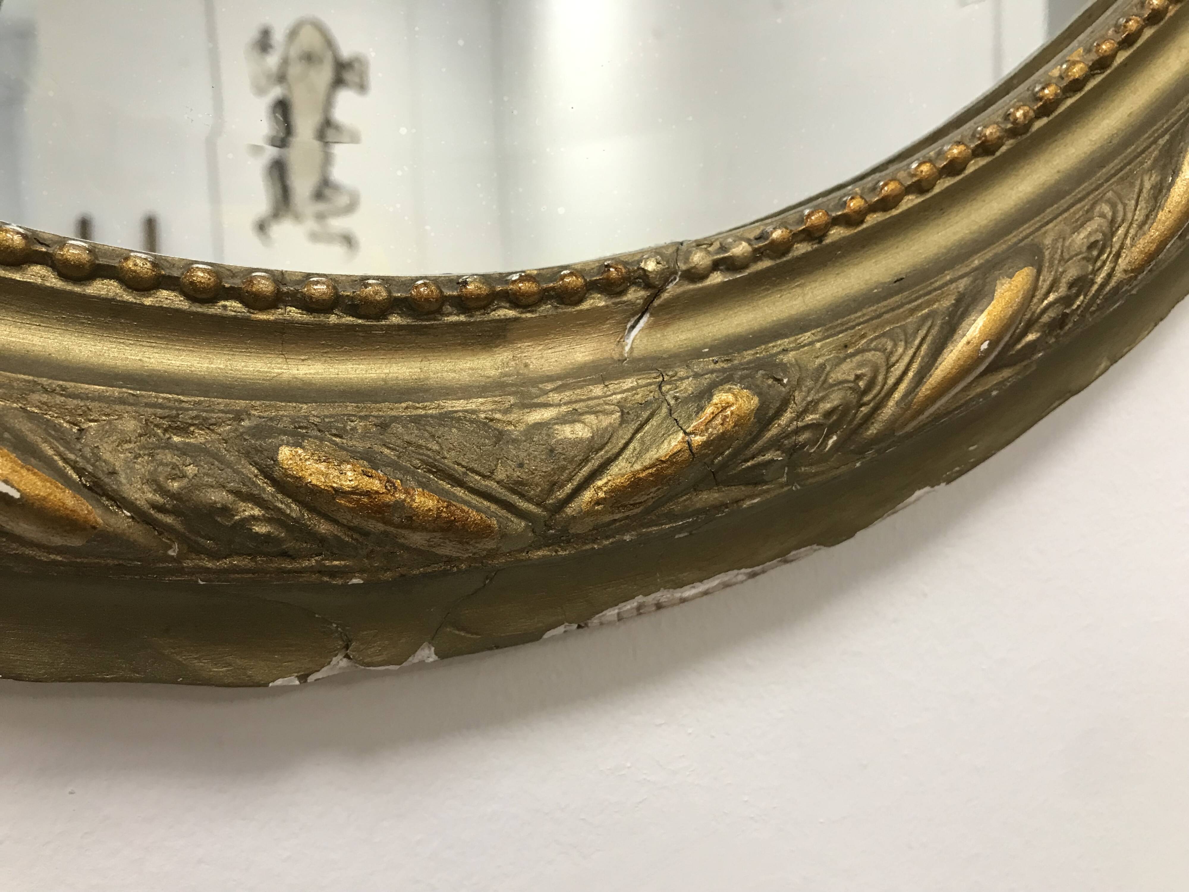 Napoleon III oval mirror