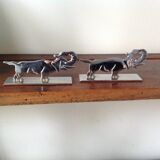 12 animal knife rests, art deco