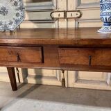 Console espagnole en noyer, début XIXe siècle