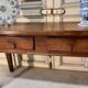 Console espagnole en noyer, début XIXe siècle