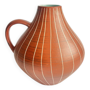 Ceramic vase with handle Gramann Keramik, Germany, 1970s.
