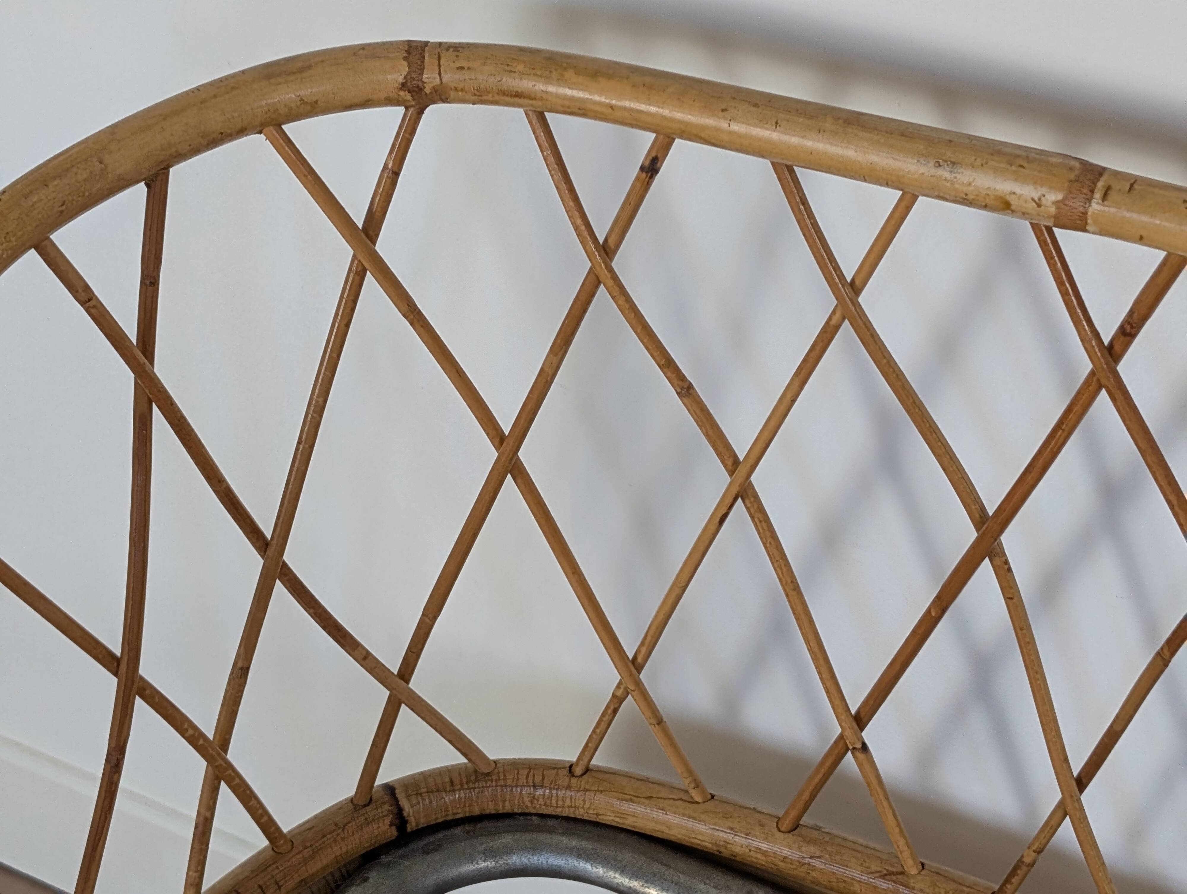 Woven rattan basket