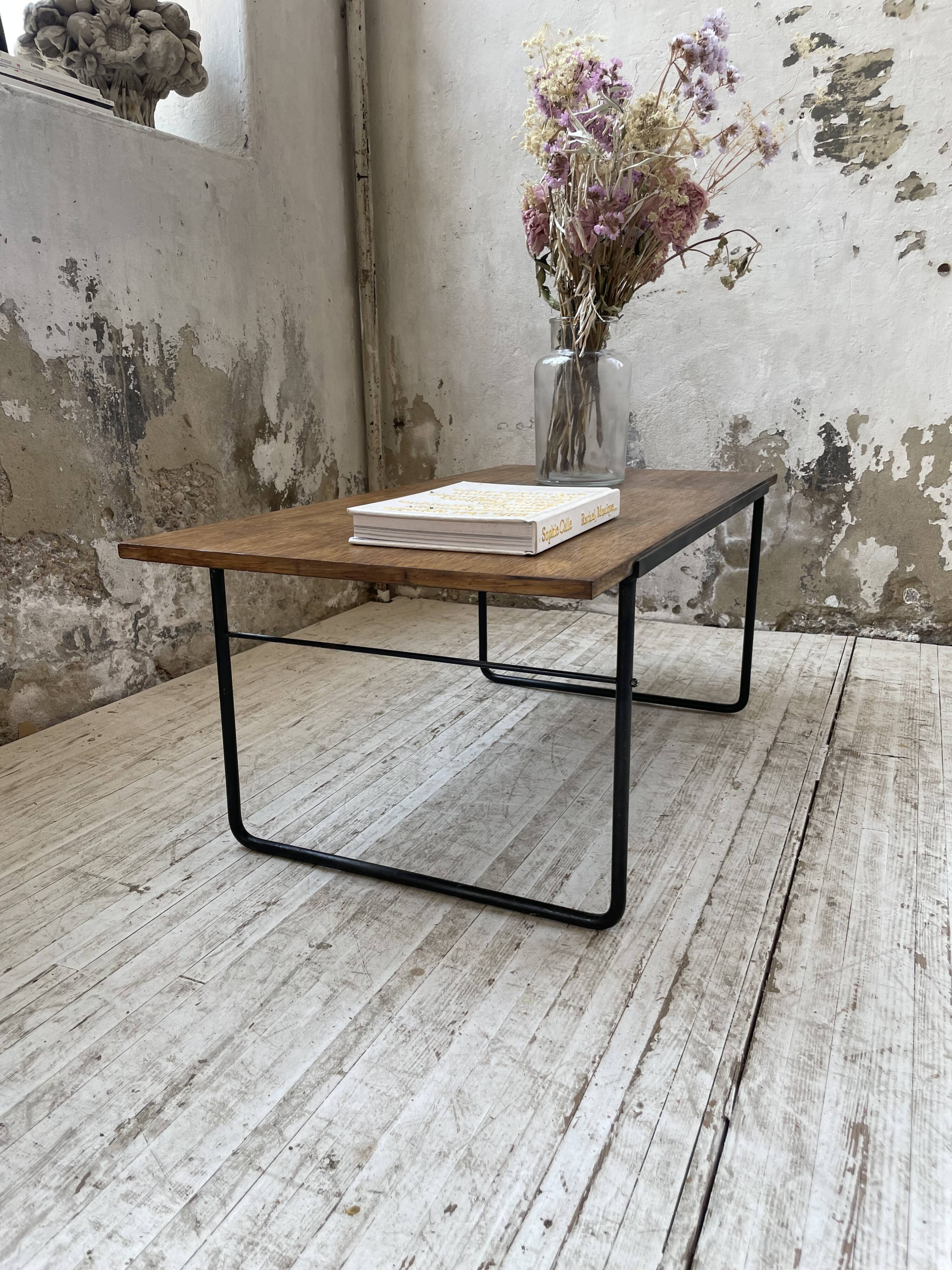 50s modernist oak coffee table