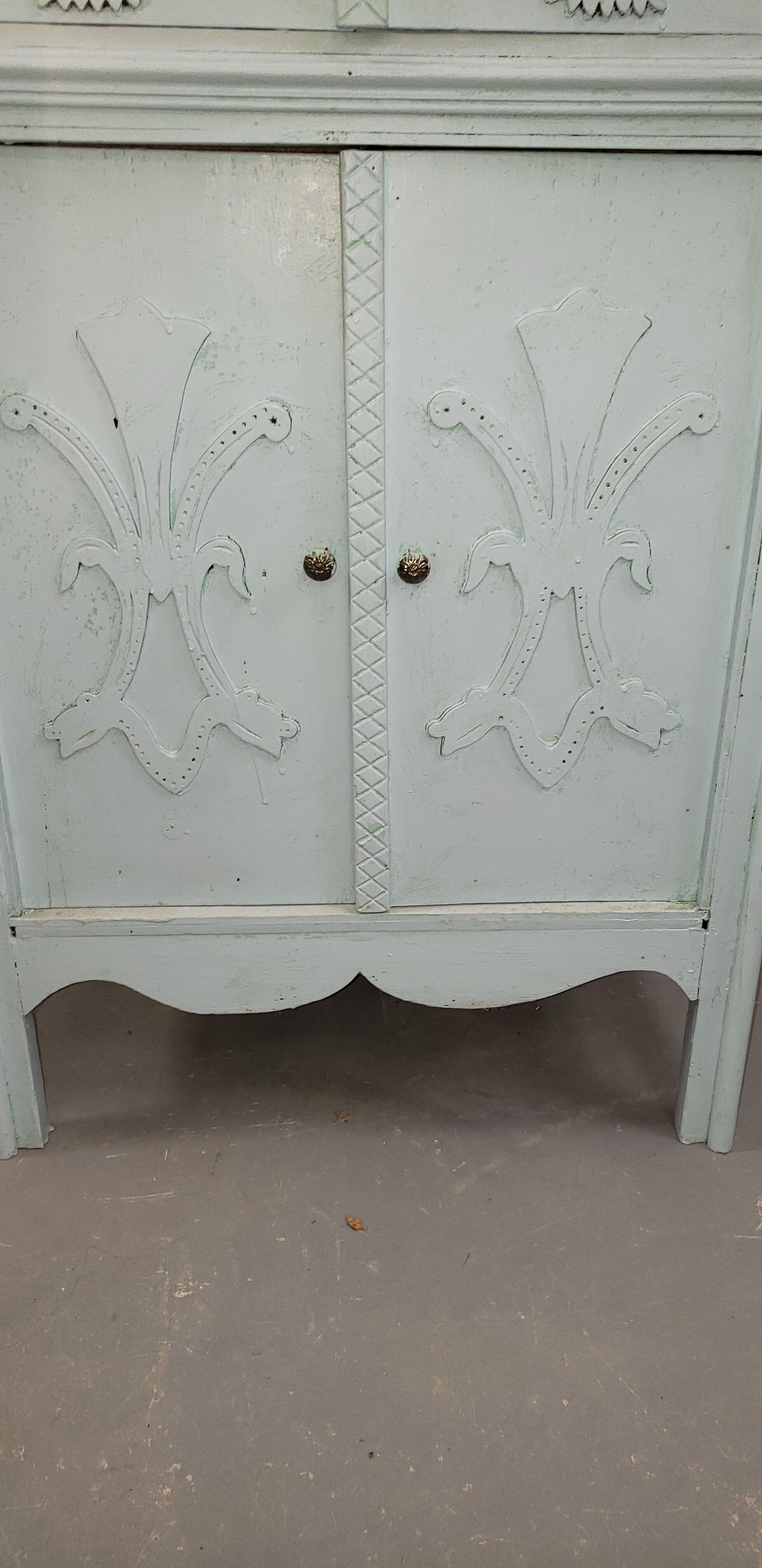 Buffet parisian art deco original painting 2 body