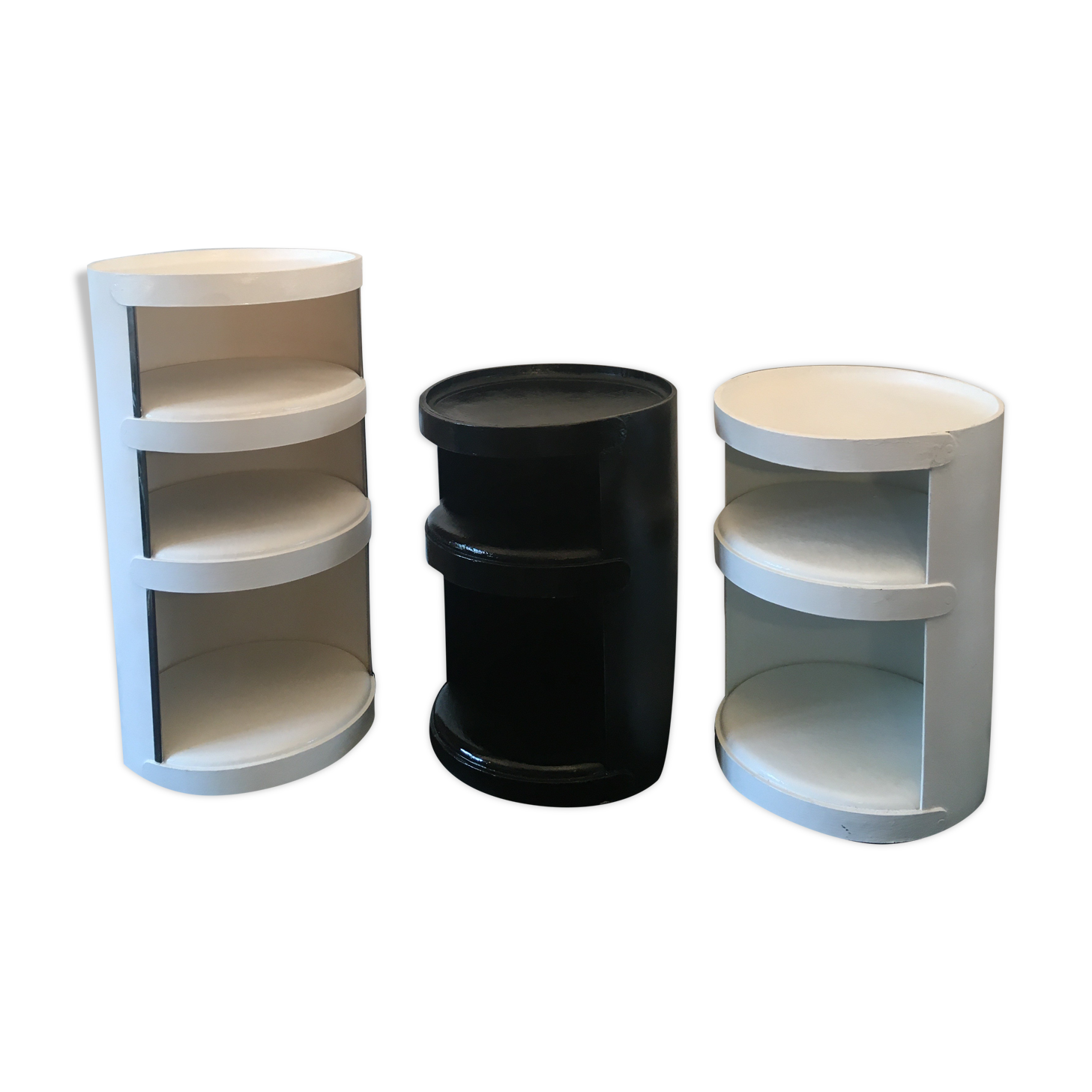 Three bedside tables "bonga" jean louis avril