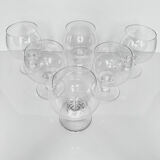 6 crystal glasses from Vannes