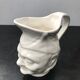 Former white ceramic pitcher shape head 70s vintage