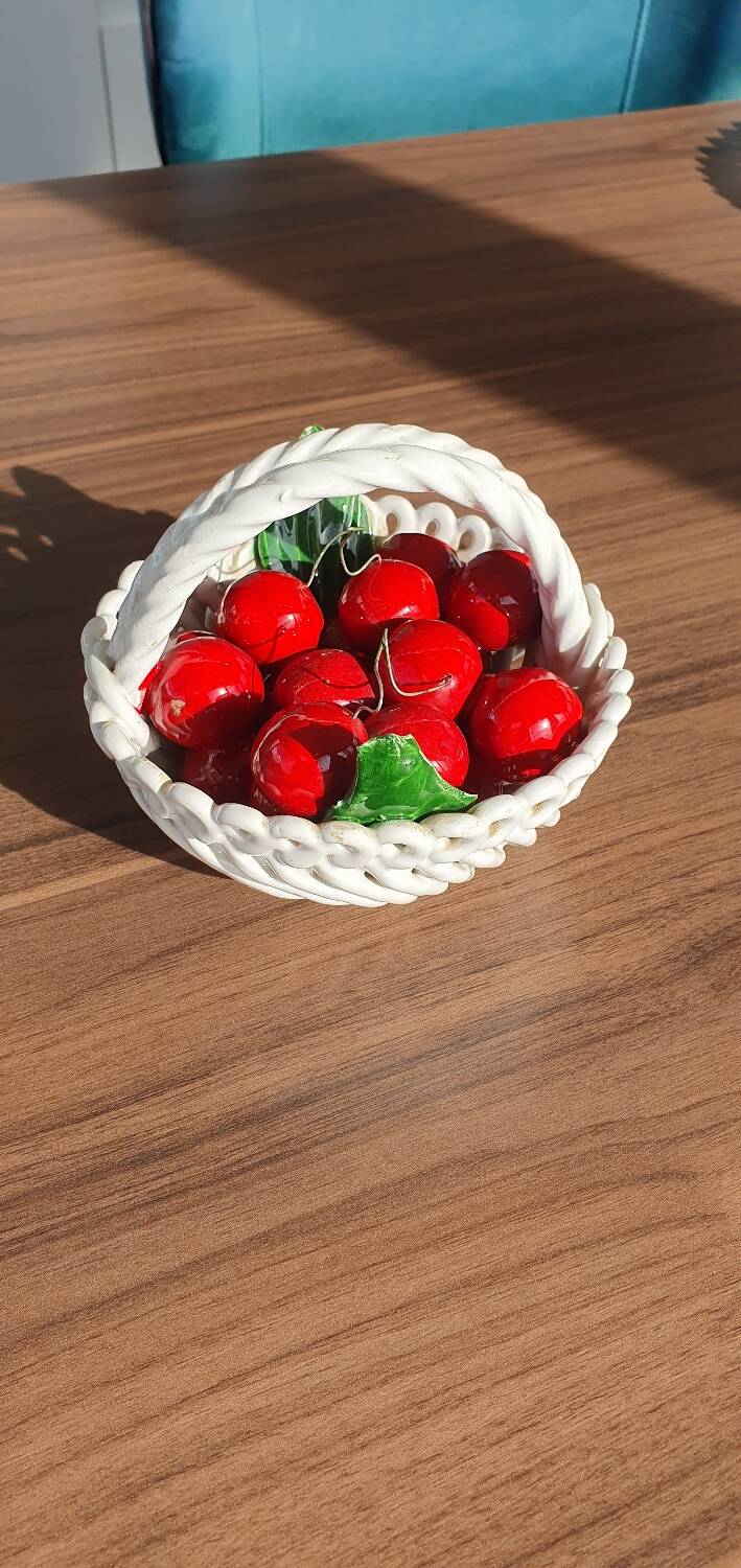 Basket of cherries