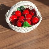 Basket of cherries
